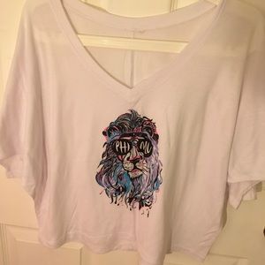Phi Mu crop tee